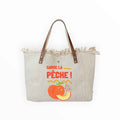 Sac Cabas Coton Garni Cuir LOUISA LEE