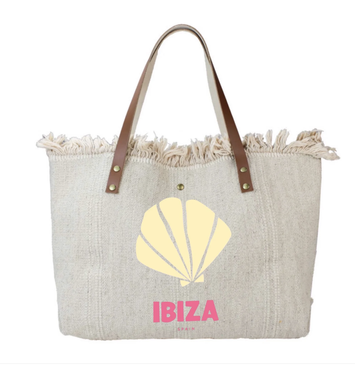 Sac Cabas Coton et Cuir Louisa Lee