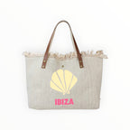 Sac Cabas Coton et Cuir LOUISA LEE