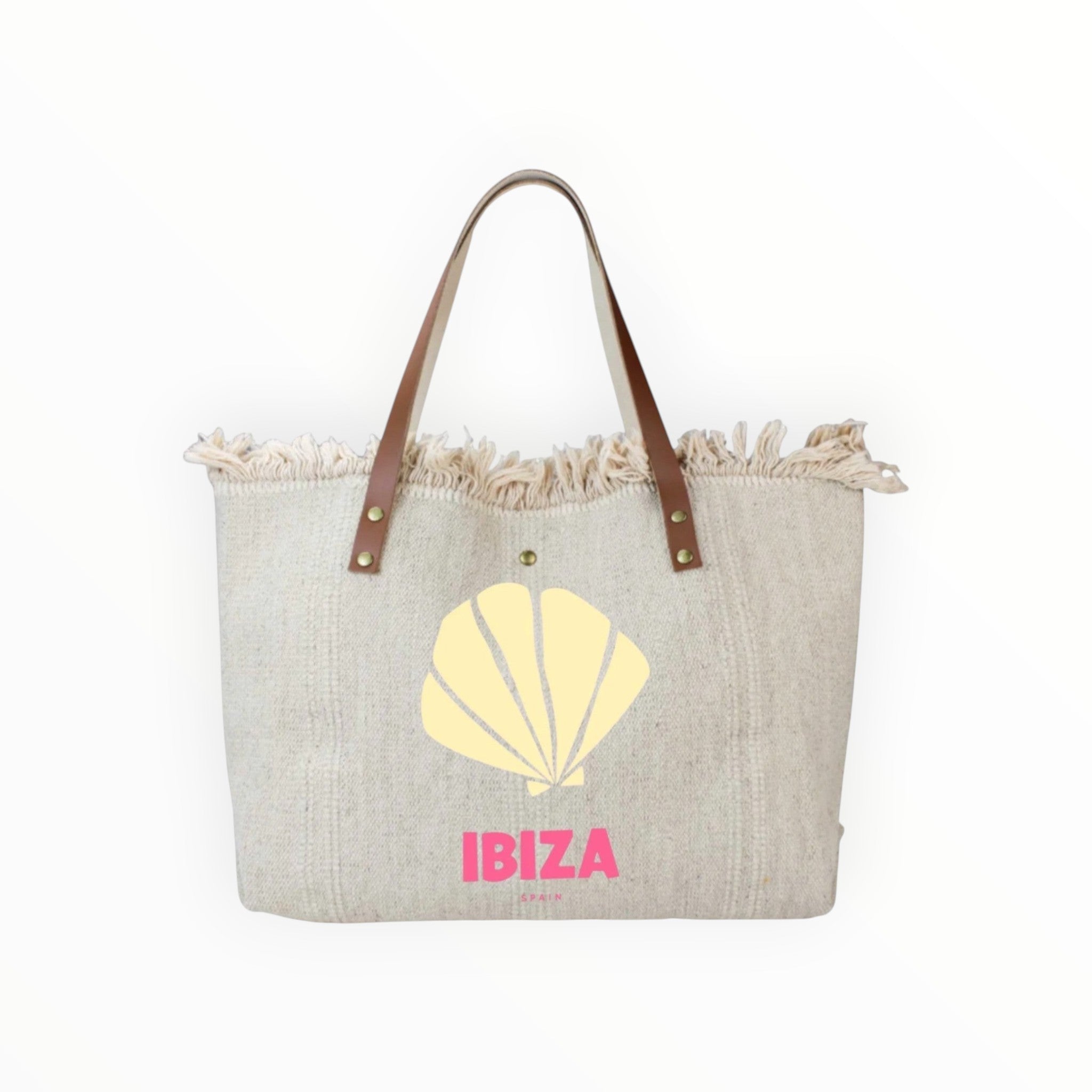 Sac Cabas Coton et Cuir LOUISA LEE