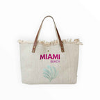 Sac Cabas Coton et Cuir LOUISA LEE