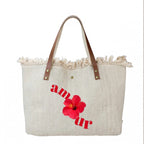 Sac Cabas Coton Garni Cuir LOUISA LEE