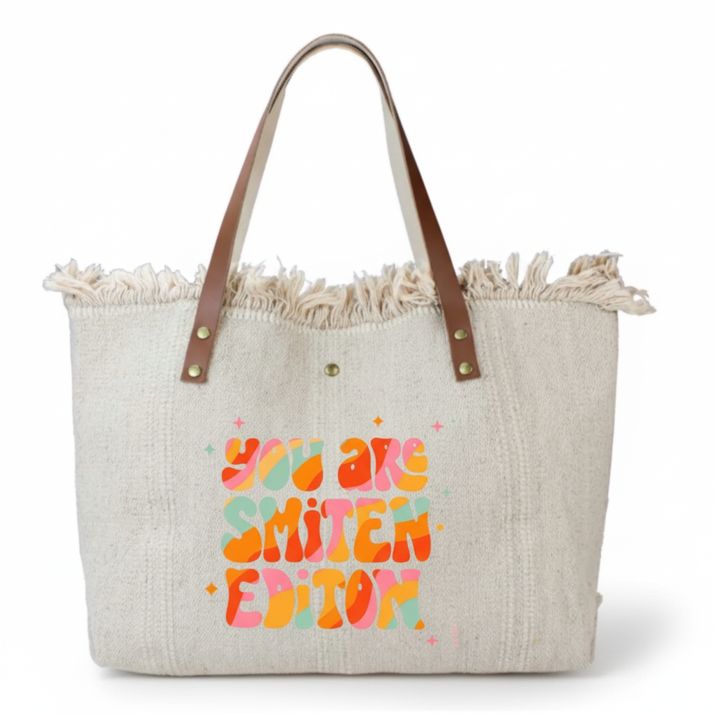 Sac Cabas Coton et Cuir  Louisa Lee