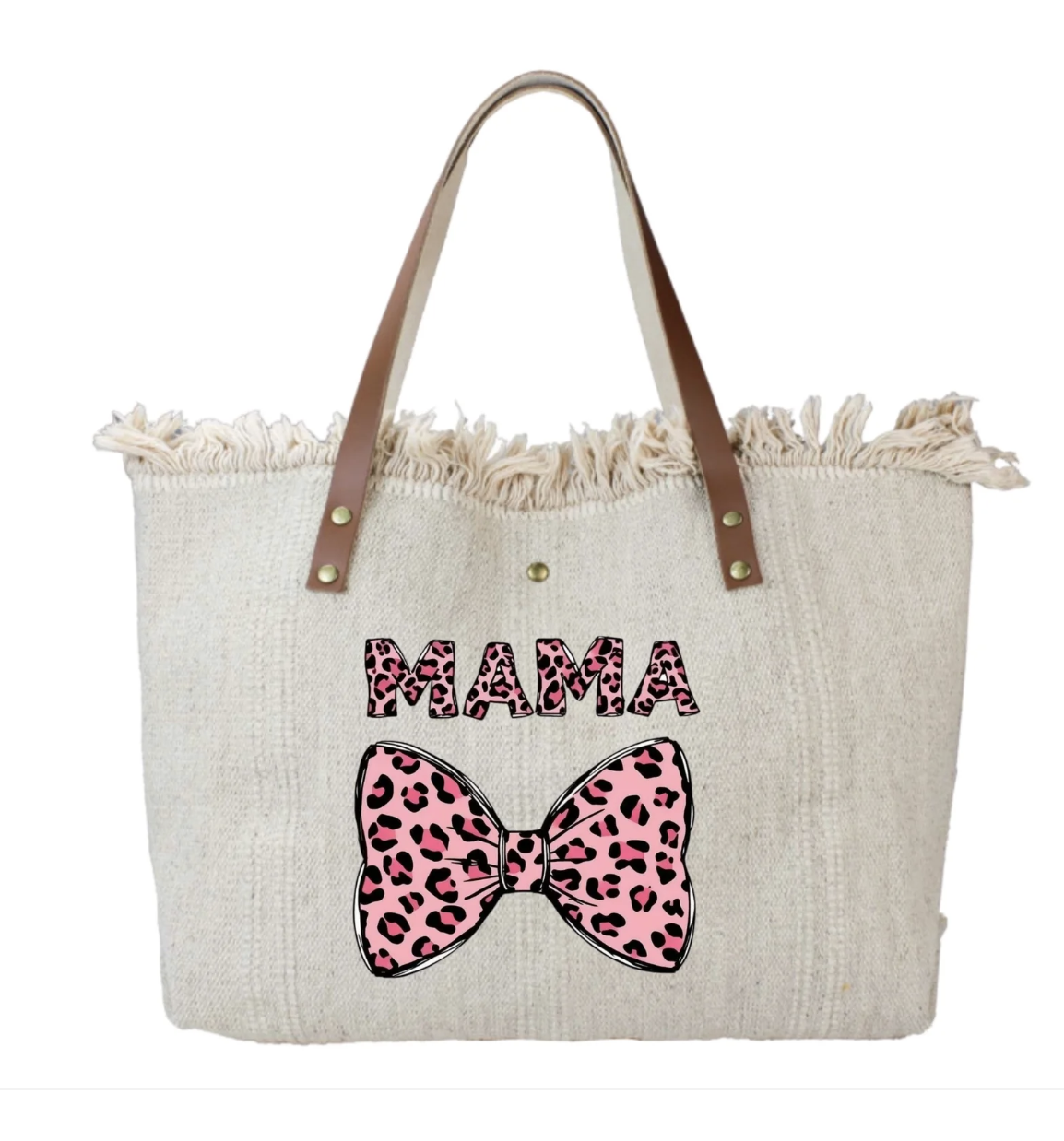 Sac Cabas Coton et Cuir  Louisa Lee