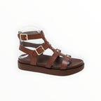 Sandale Gladiateur Simili Cuir Brides Cloutées Semelle Épaisse – Stephan Paris - Chaussure Femme - Stephan Paris
