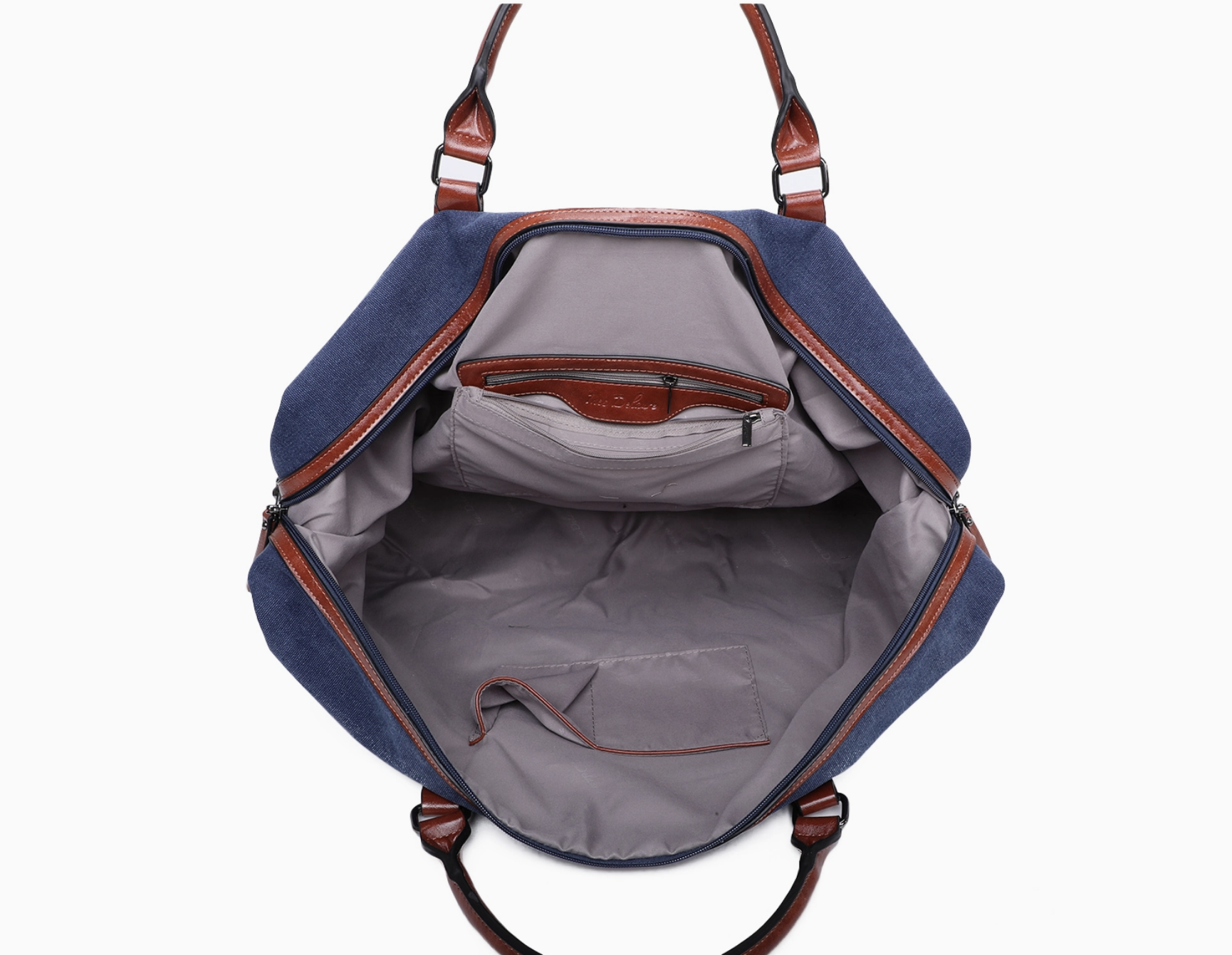 Sac Week-End Bimatières Zippé Bandoulière Inès Delaure - Sacs - INES DELAURE