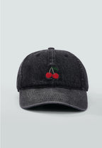 Casquette en coton avec broderie cerises - Accessoires - ÉLINE L'ATELIER