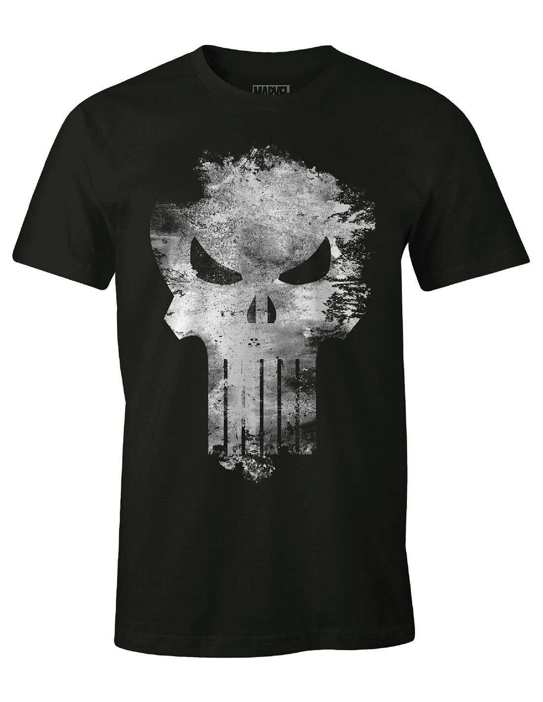 T-shirt Marvel The Punisher - Distress Skull - T-shirt homme - COTTON DIVISION