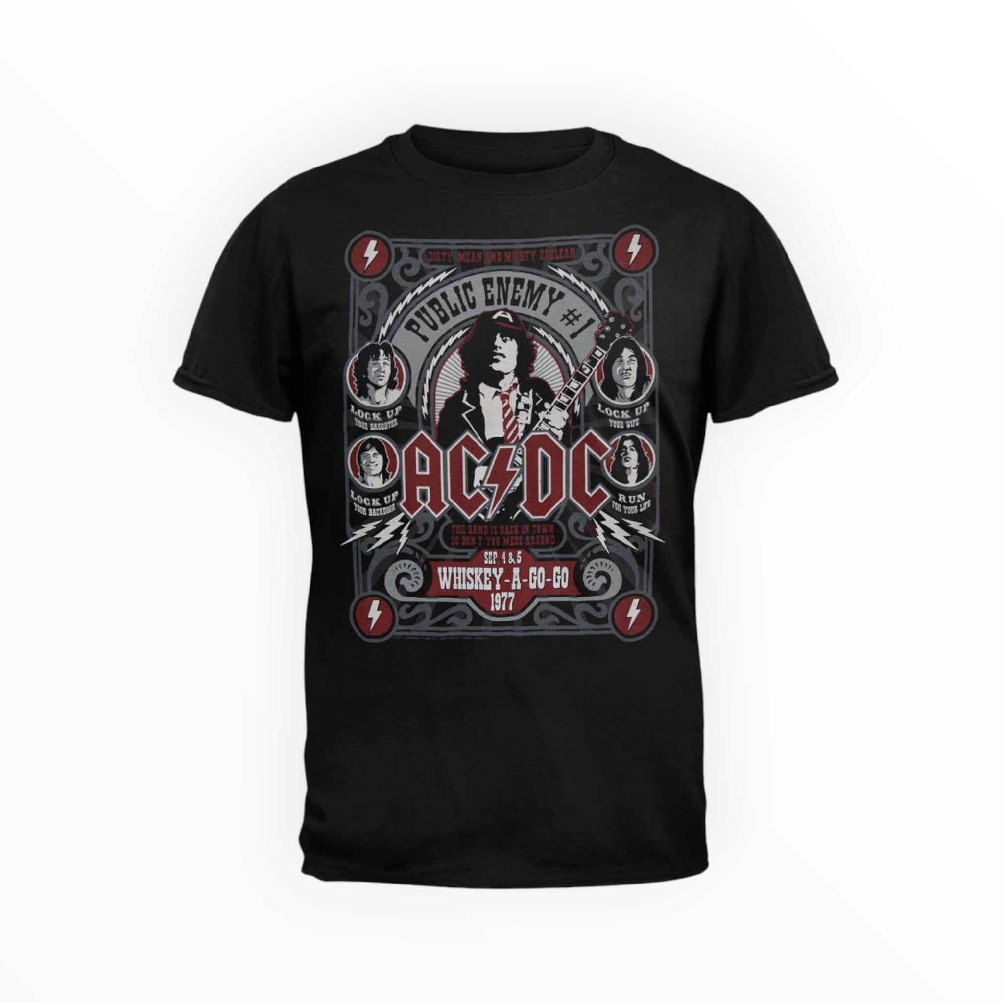 T-shirt Homme AC/DC Public Enemy - Rock Officiel - T-shirt homme - Official Store