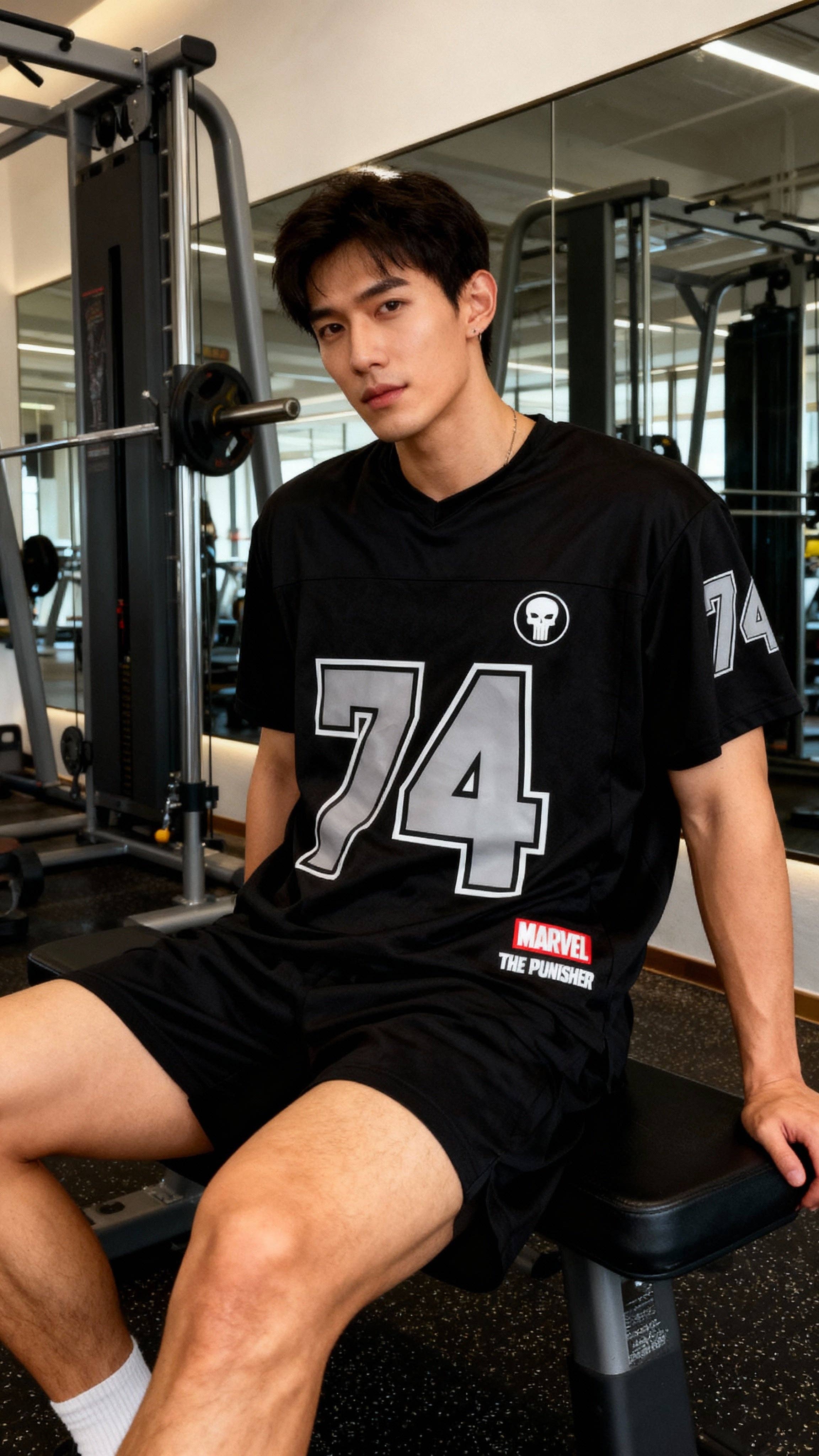 T-shirt Sport The Punisher Marvel - New York 74 - T-shirt homme - COTTON DIVISION