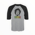 T-shirt Baseball Raglan Bob Marley Bob Wailers Homme