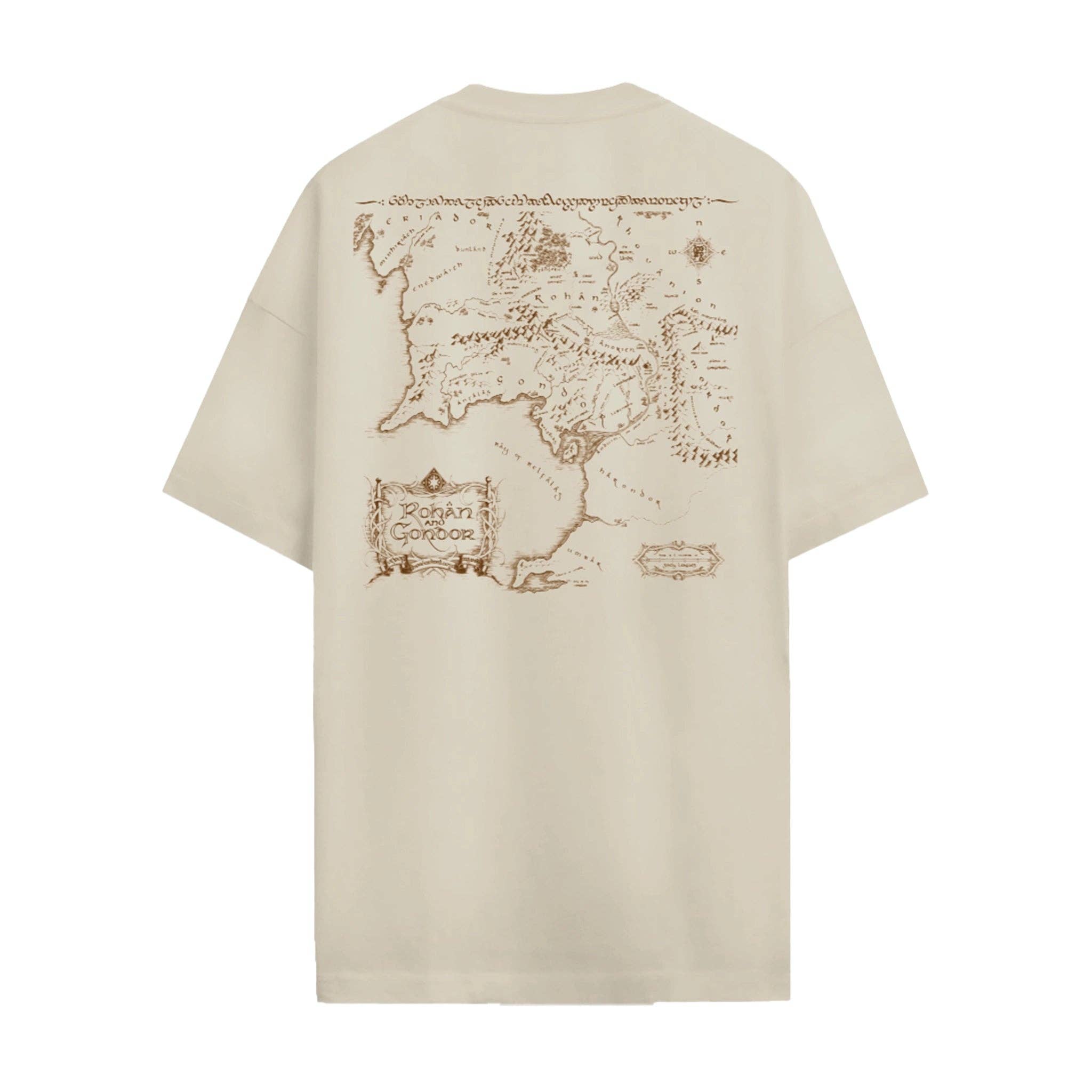 T-shirt Oversize Carte Seigneur des Anneaux - T-shirt homme - COTTON DIVISION