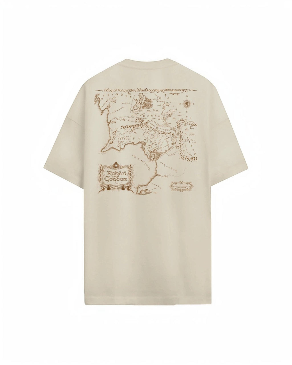 T-shirt Oversize Carte Seigneur des Anneaux - T-shirt homme - COTTON DIVISION