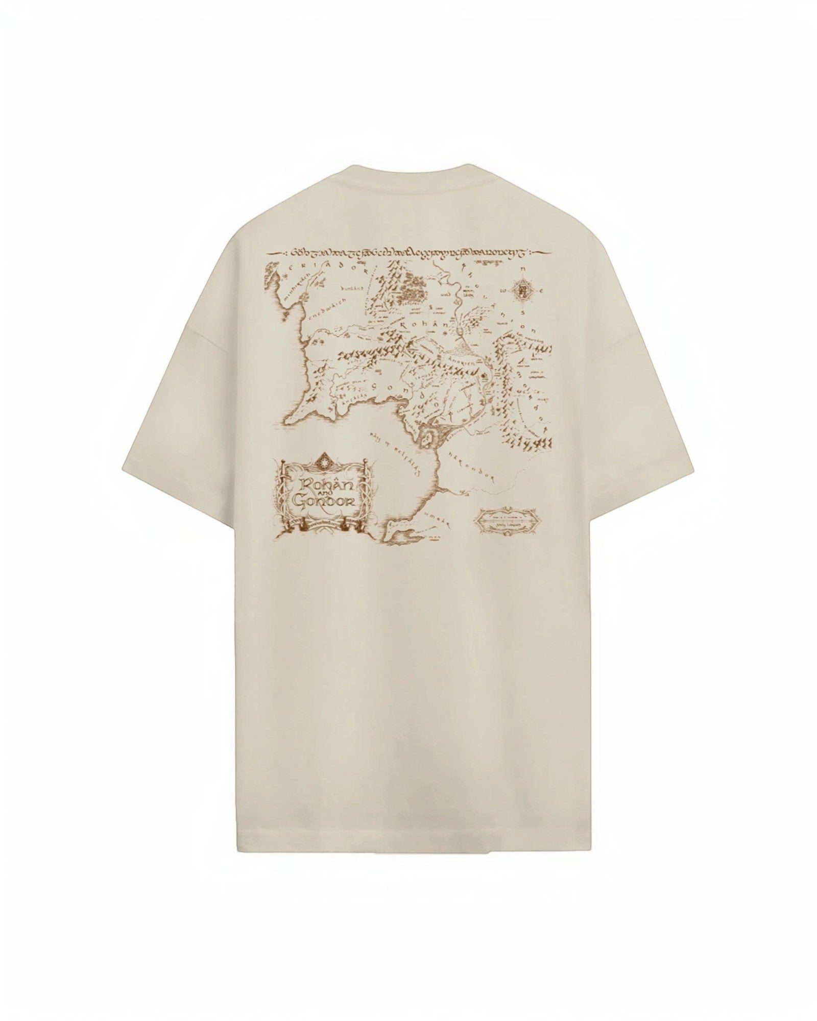 T-shirt Oversize Carte Seigneur des Anneaux - T-shirt homme - COTTON DIVISION