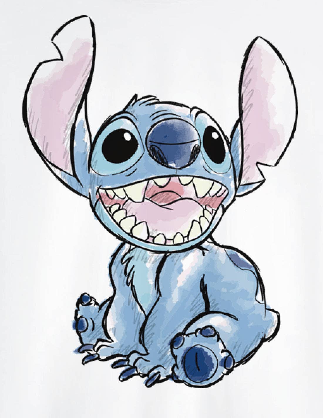 T-shirt Disney Stitch Sketch Homme COTON DIVISION - T-shirt homme - COTTON DIVISION