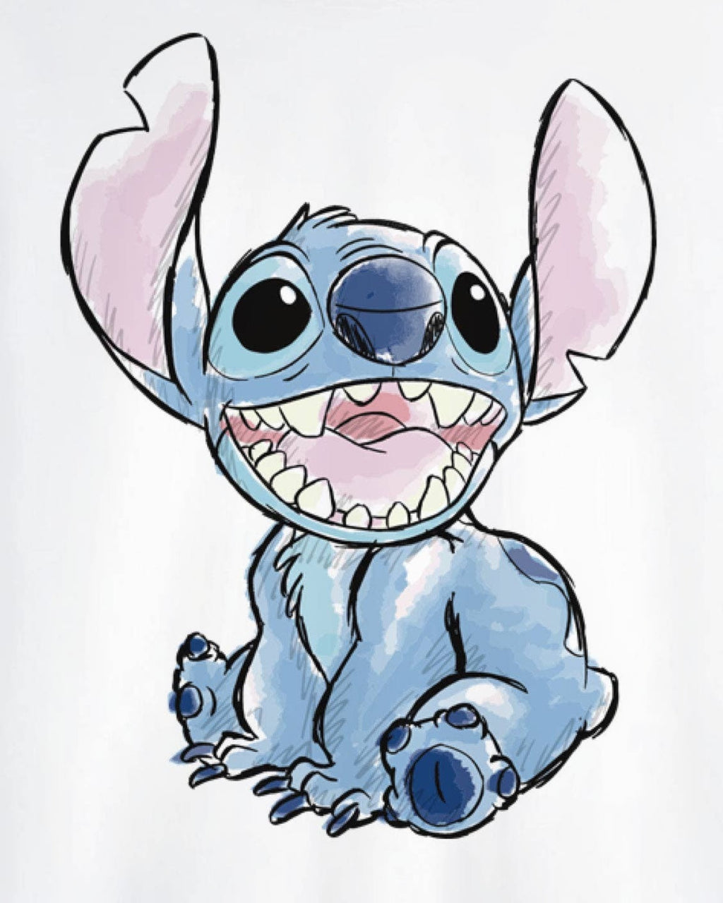 T-shirt Disney Stitch Sketch Homme COTON DIVISION