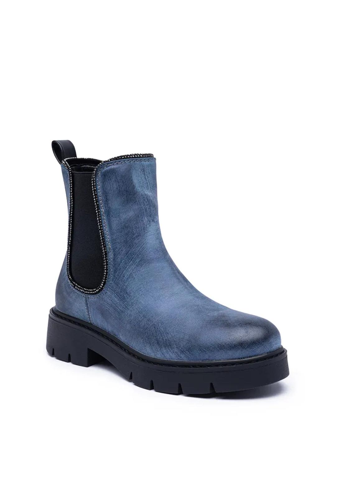 Bottines Chelsea Semelle Crantée Épaisse Goussets Élastiques – LADY GLORY