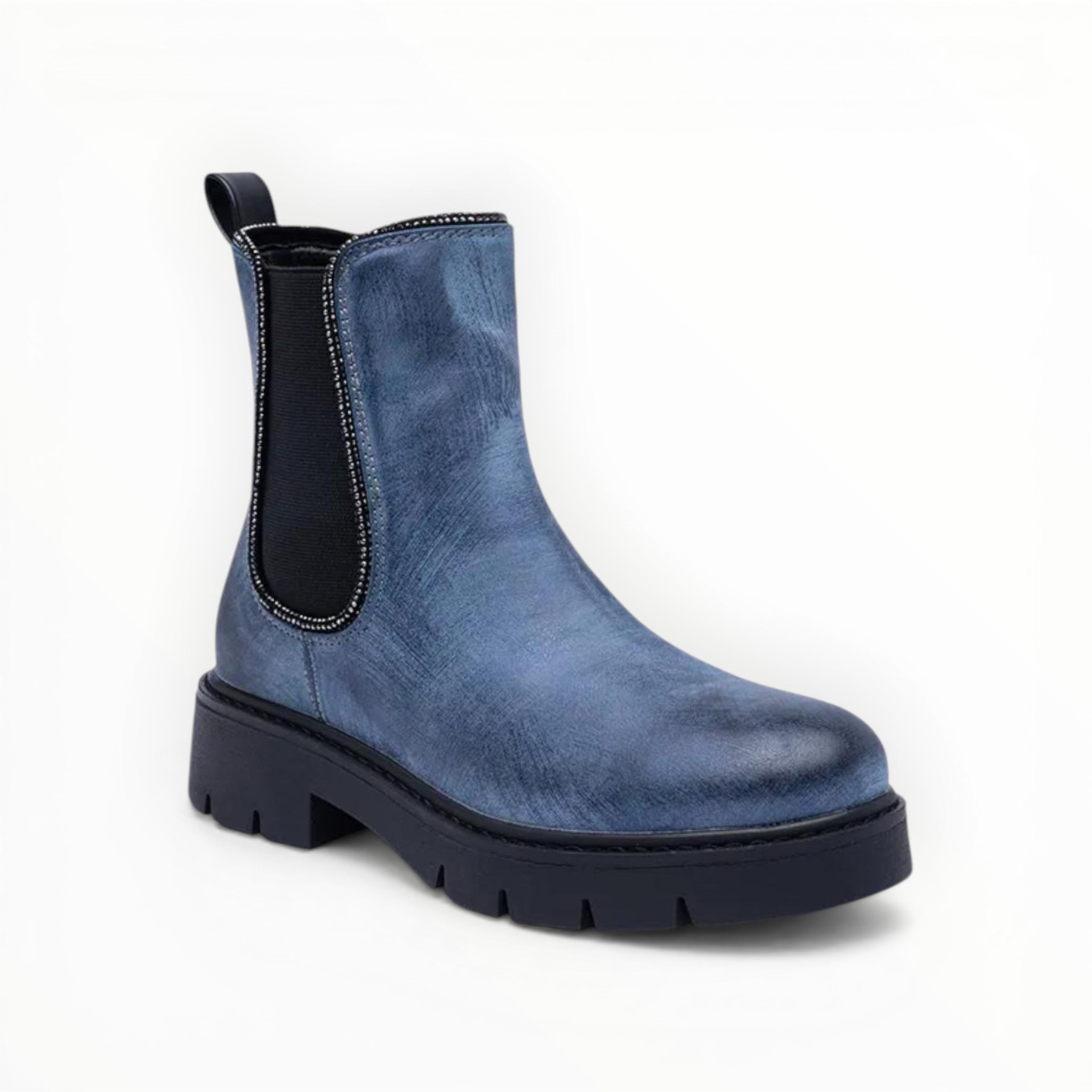Bottines Chelsea Semelle Crantée Épaisse Goussets Élastiques – LADY GLORY - Chaussure Femme - LADY GLORY