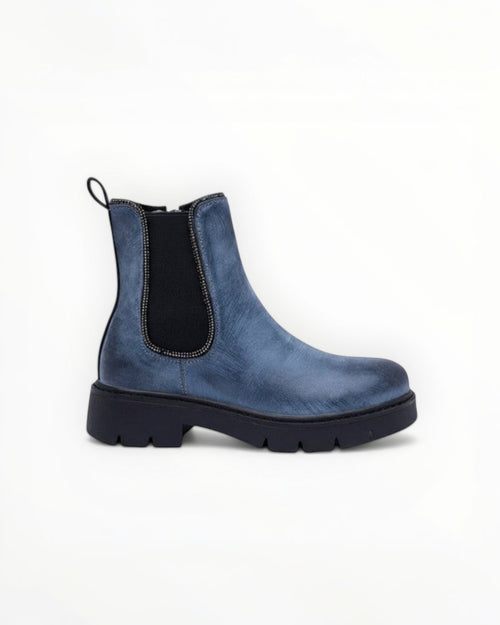 Bottines Chelsea Semelle Crantée Épaisse Goussets Élastiques – LADY GLORY