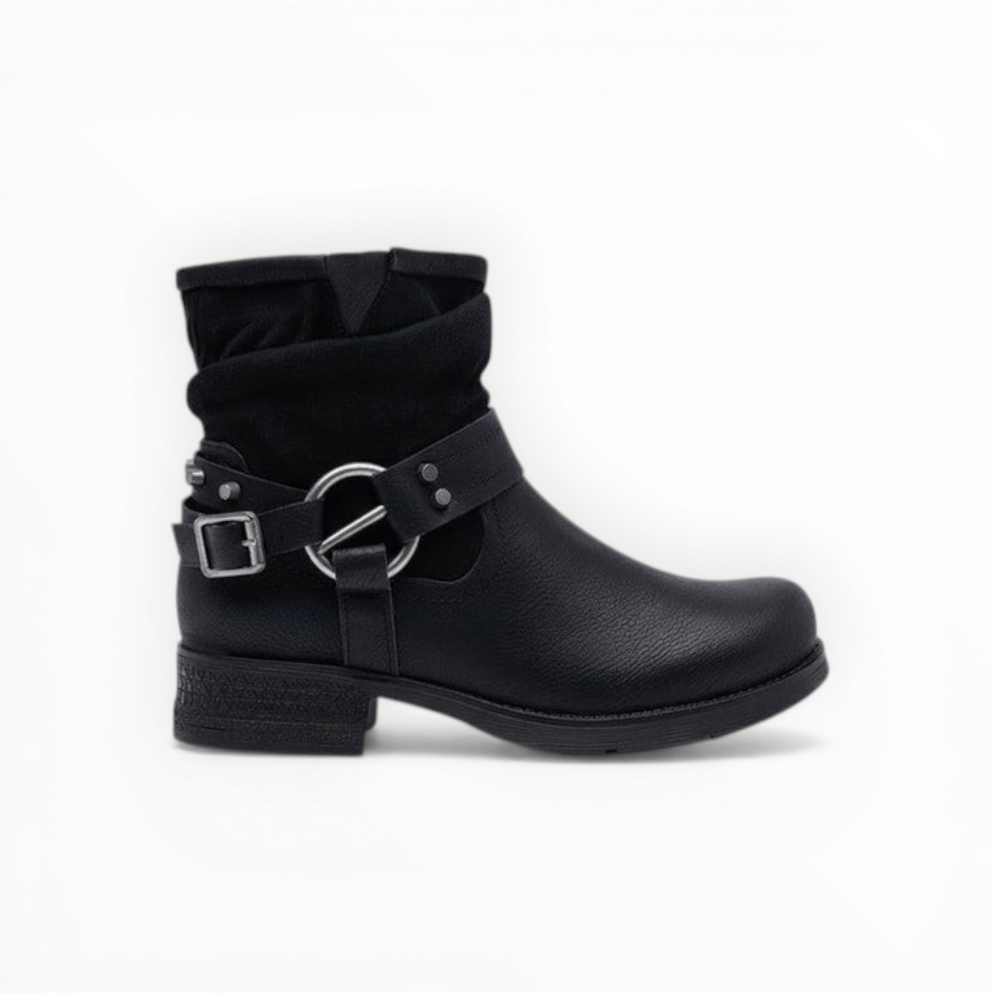 Bottine Rock-Chic Détails Métalliques Fermeture Éclair – LADY GLORY - Chaussure Femme - LADY GLORY