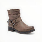 Bottine Rock-Chic Détails Métalliques Fermeture Éclair – LADY GLORY - Chaussure Femme - LADY GLORY