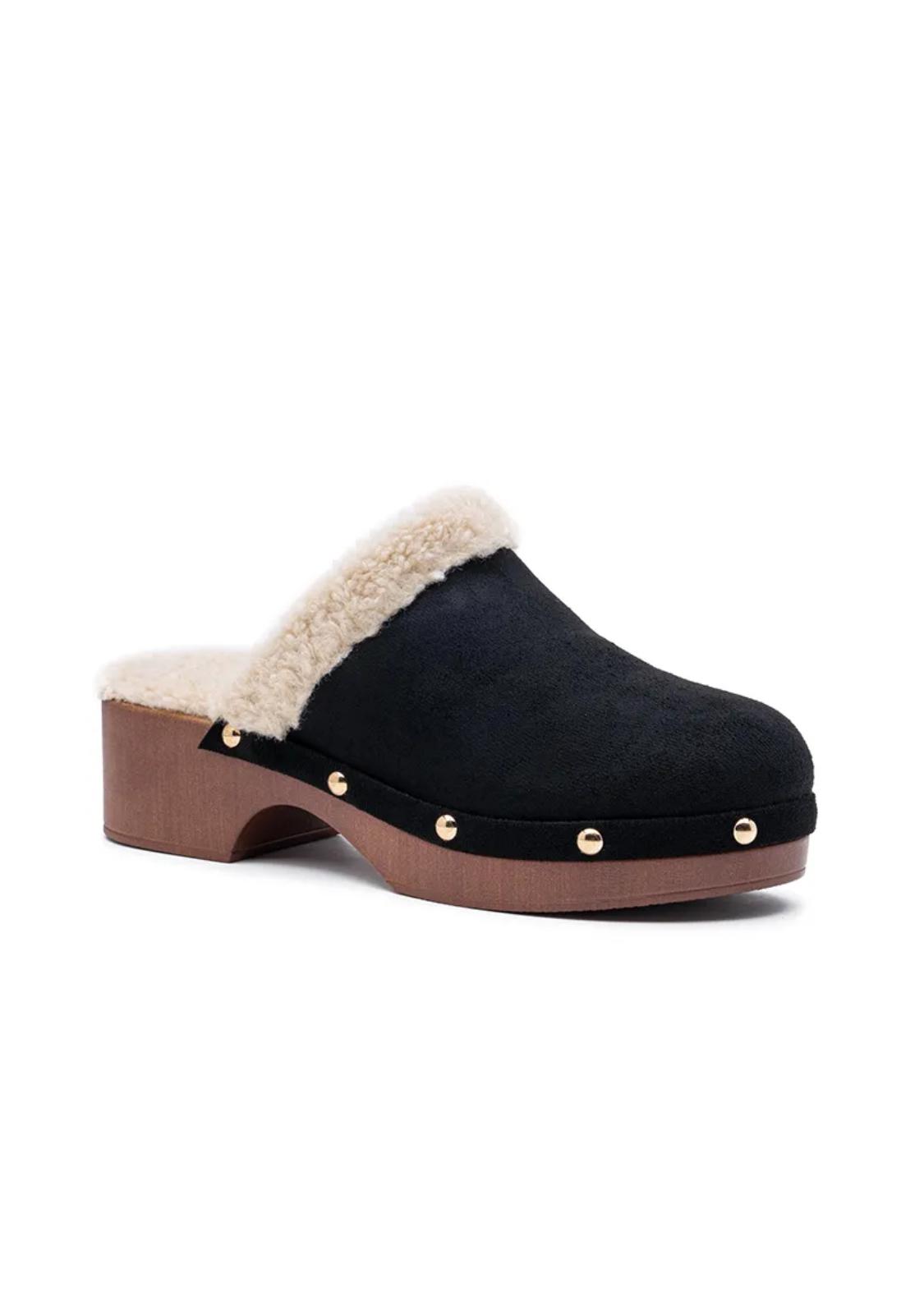 Sabot Fourré Style Scandinave Semelle Moumoute PU – LADY GLORY