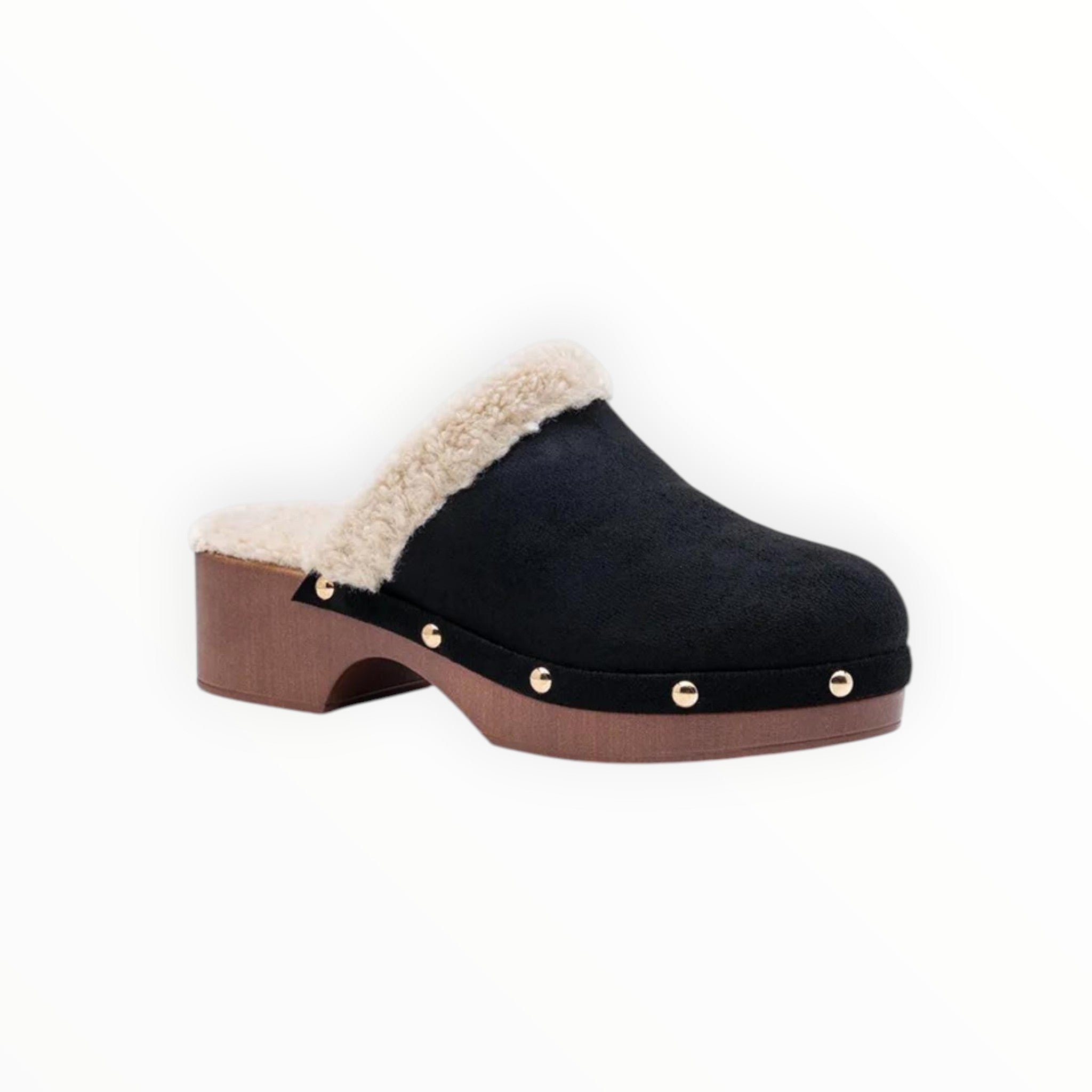 Sabot Fourré Style Scandinave Semelle Moumoute PU – LADY GLORY - Chaussure Femme - LADY GLORY