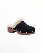 Sabot Fourré Style Scandinave Semelle Moumoute PU – LADY GLORY - Chaussure Femme - LADY GLORY