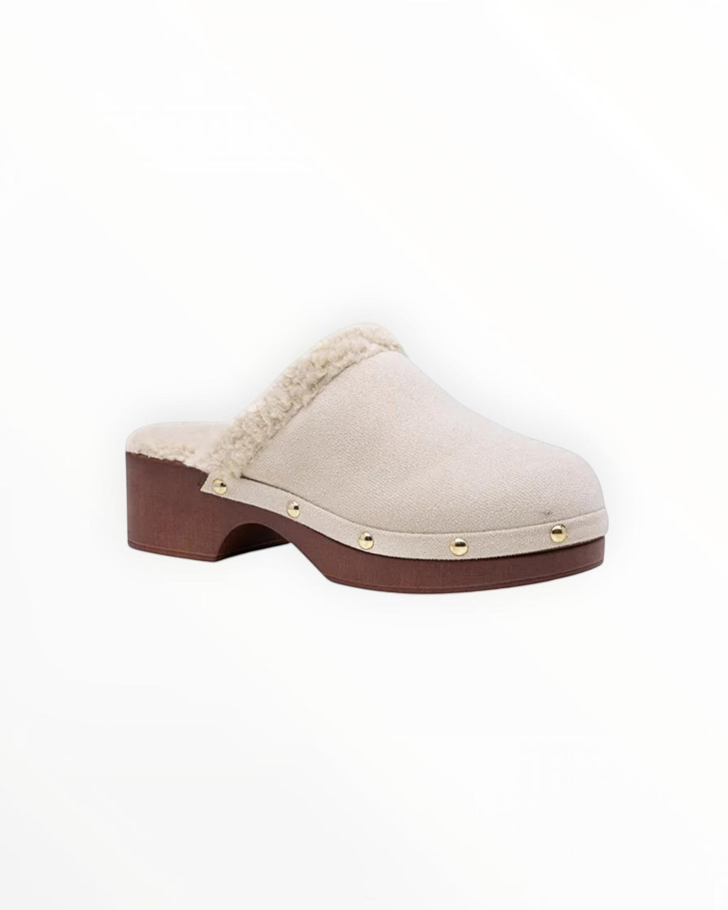 Sabot Fourré Style Scandinave Semelle Moumoute PU – LADY GLORY - Chaussure Femme - LADY GLORY