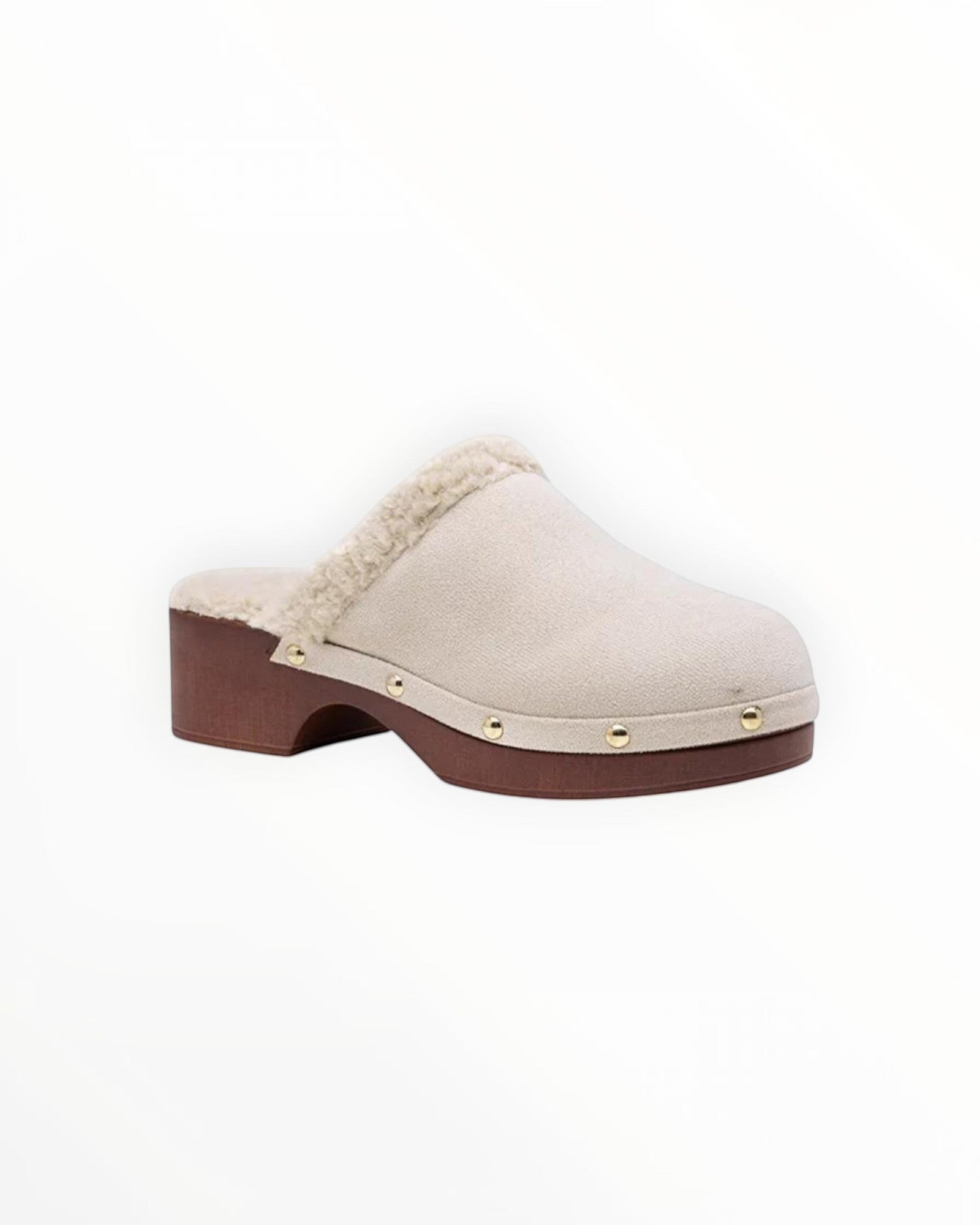 Sabot Fourré Style Scandinave Semelle Moumoute PU – LADY GLORY - Chaussure Femme - LADY GLORY