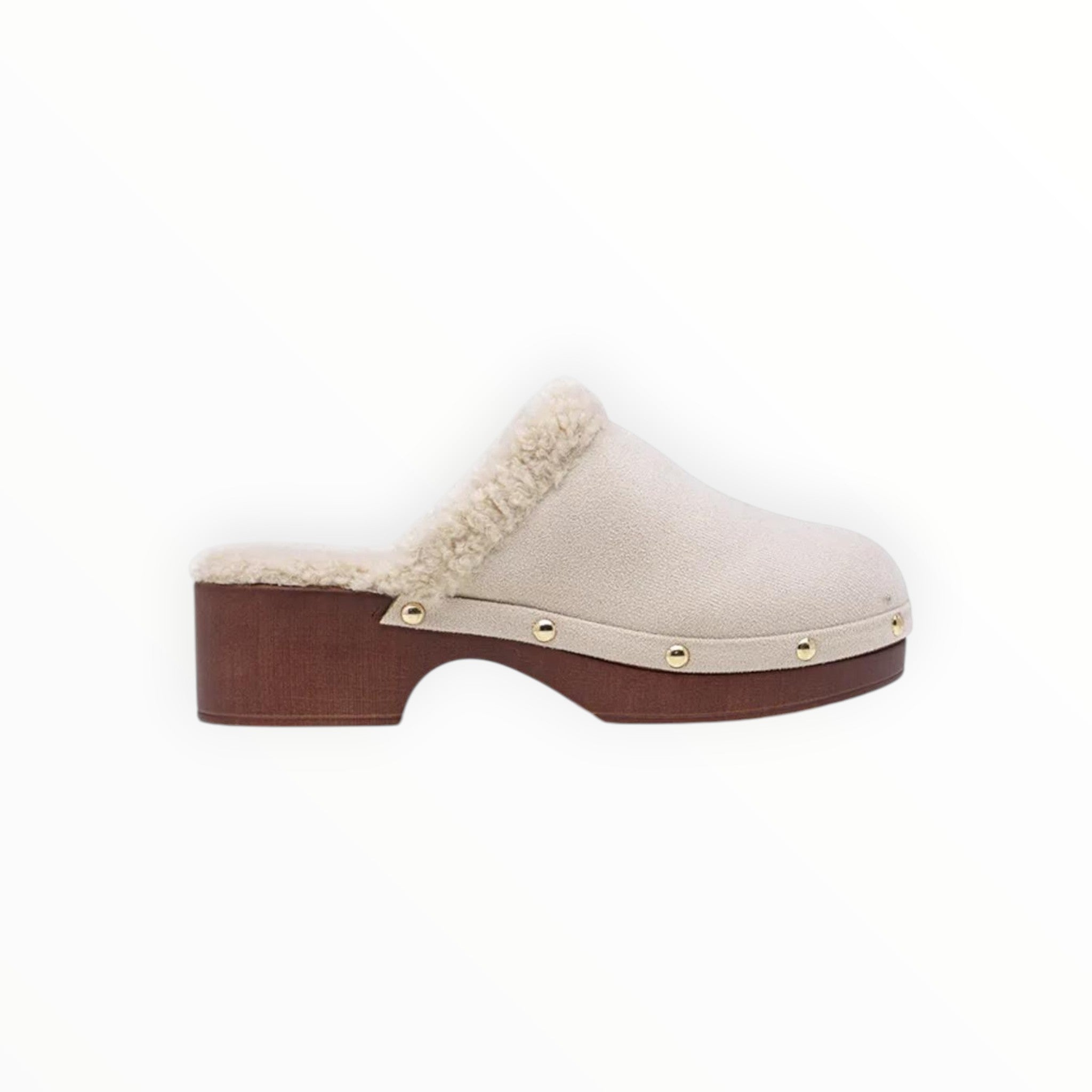 Sabot Fourré Style Scandinave Semelle Moumoute PU – LADY GLORY - Chaussure Femme - LADY GLORY