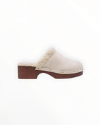 Sabot Fourré Style Scandinave Semelle Moumoute PU – LADY GLORY - Chaussure Femme - LADY GLORY