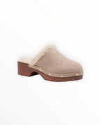 Sabot Fourré Style Scandinave Semelle Moumoute PU – LADY GLORY