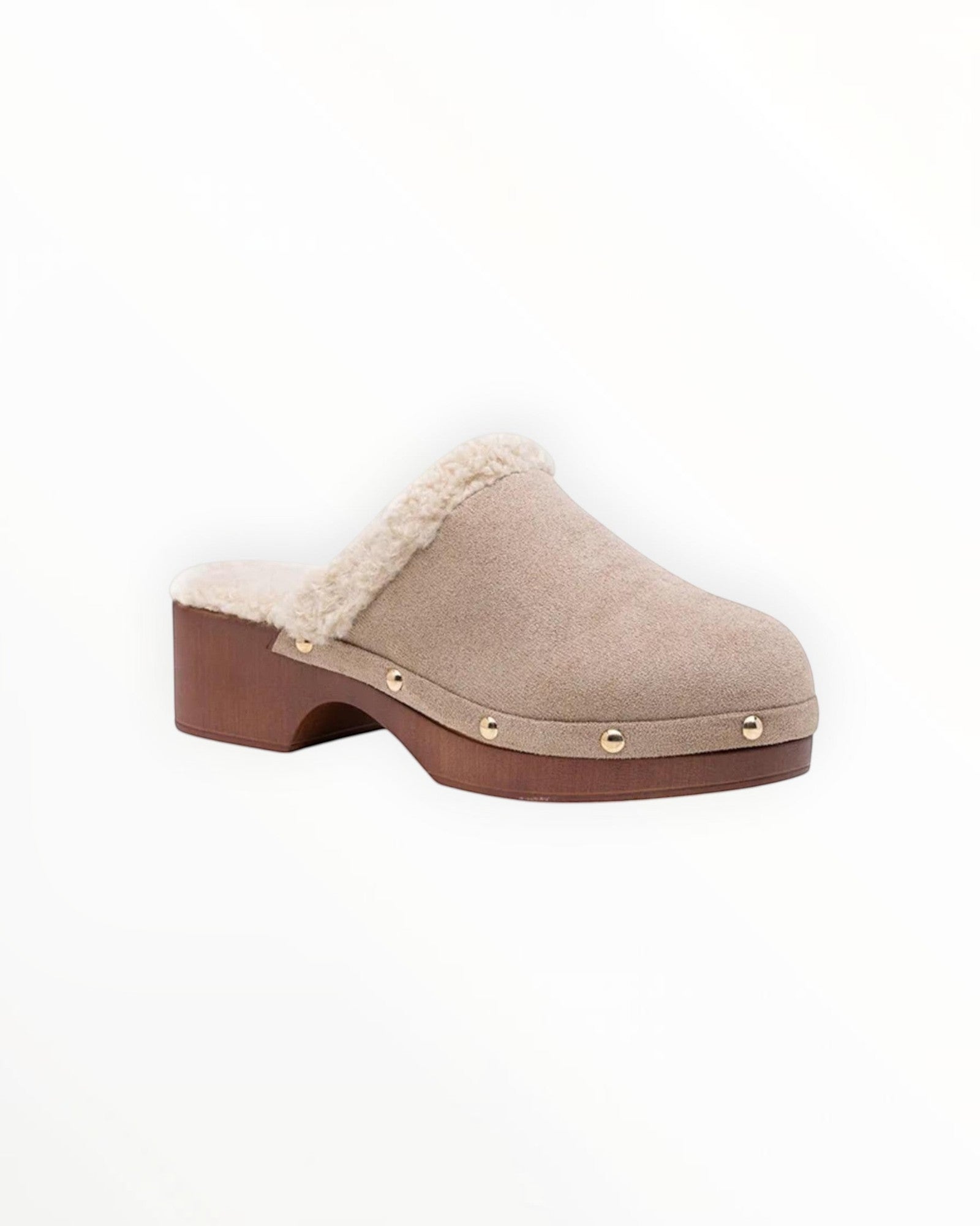 Sabot Fourré Style Scandinave Semelle Moumoute PU – LADY GLORY
