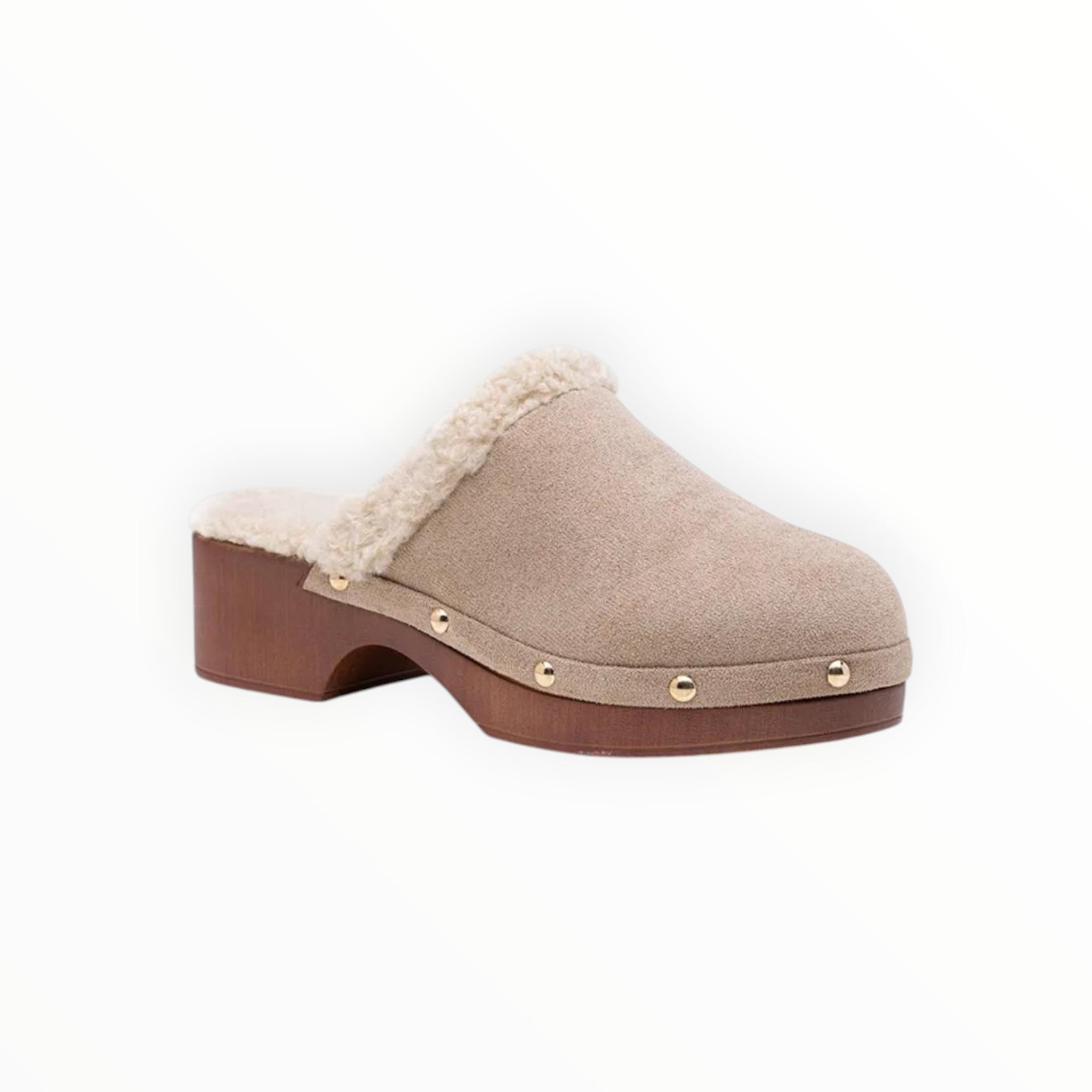 Sabot Fourré Style Scandinave Semelle Moumoute PU – LADY GLORY - Chaussure Femme - LADY GLORY