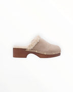 Sabot Fourré Style Scandinave Semelle Moumoute PU – LADY GLORY - Chaussure Femme - LADY GLORY