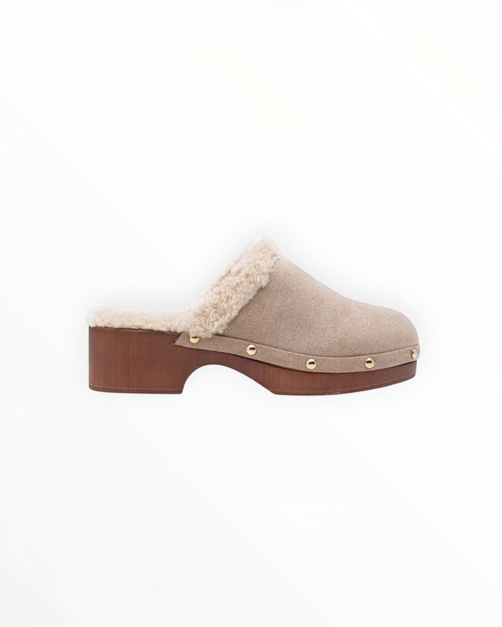 Sabot Fourré Style Scandinave Semelle Moumoute PU – LADY GLORY - Chaussure Femme - LADY GLORY
