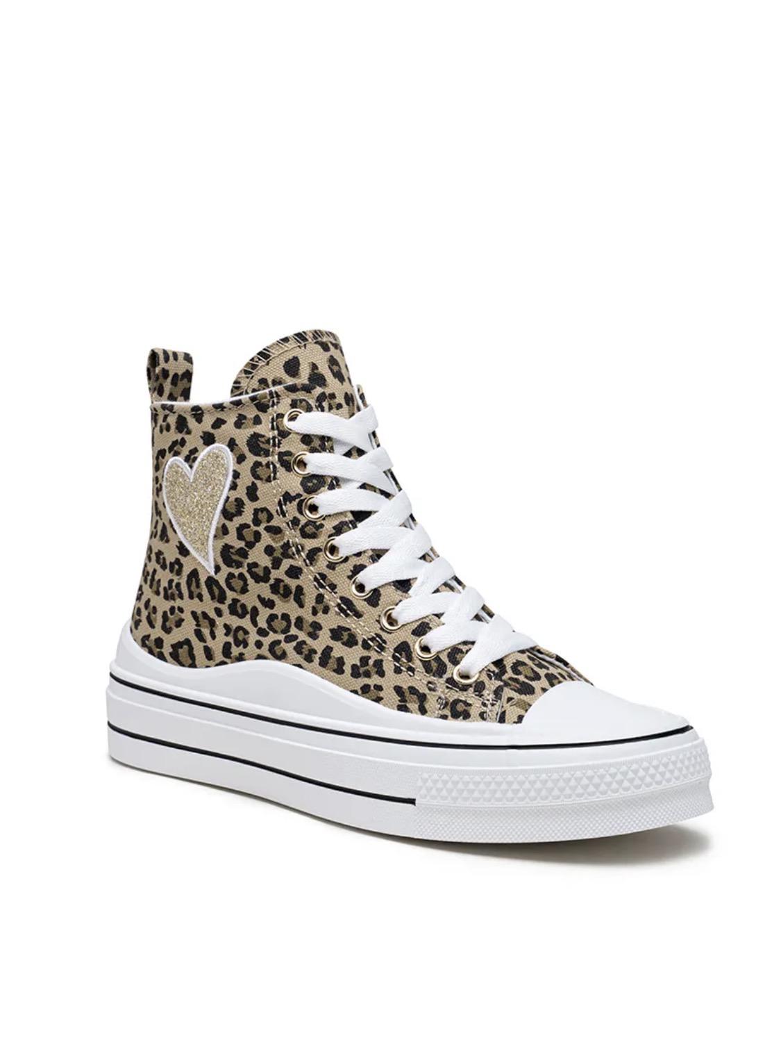 Basket Montante Plateforme « Cœur » – LADY GLORY