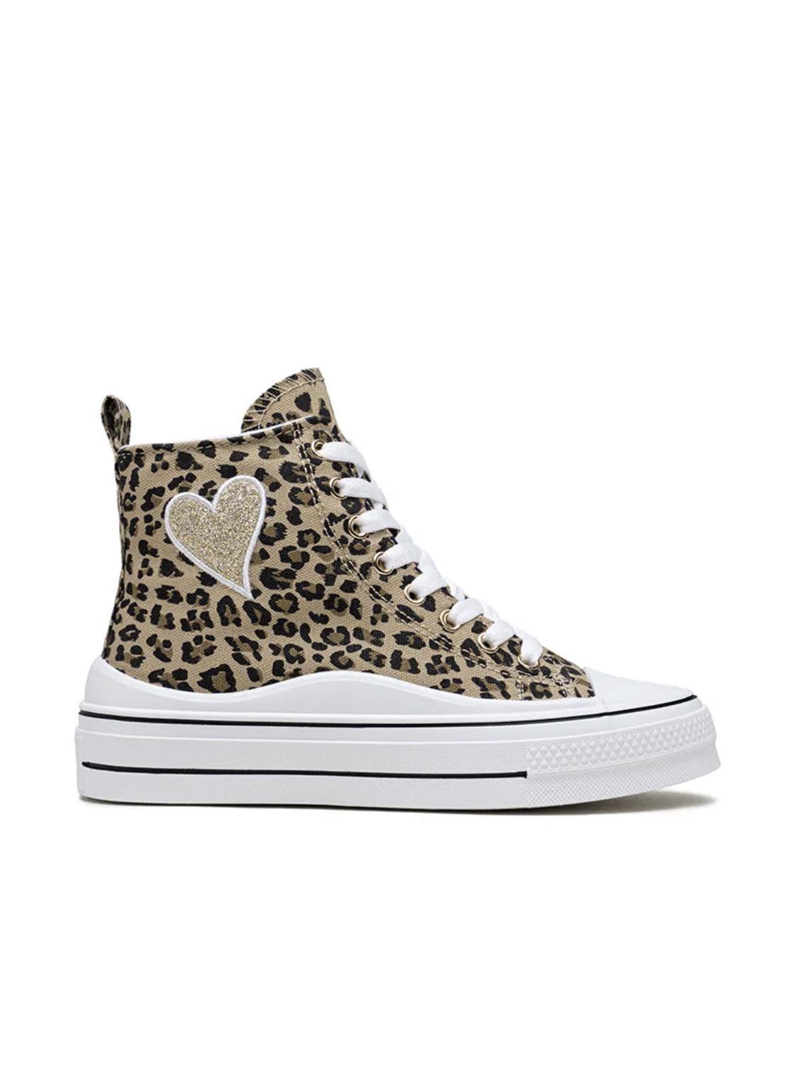 Basket Montante Plateforme « Cœur » – LADY GLORY