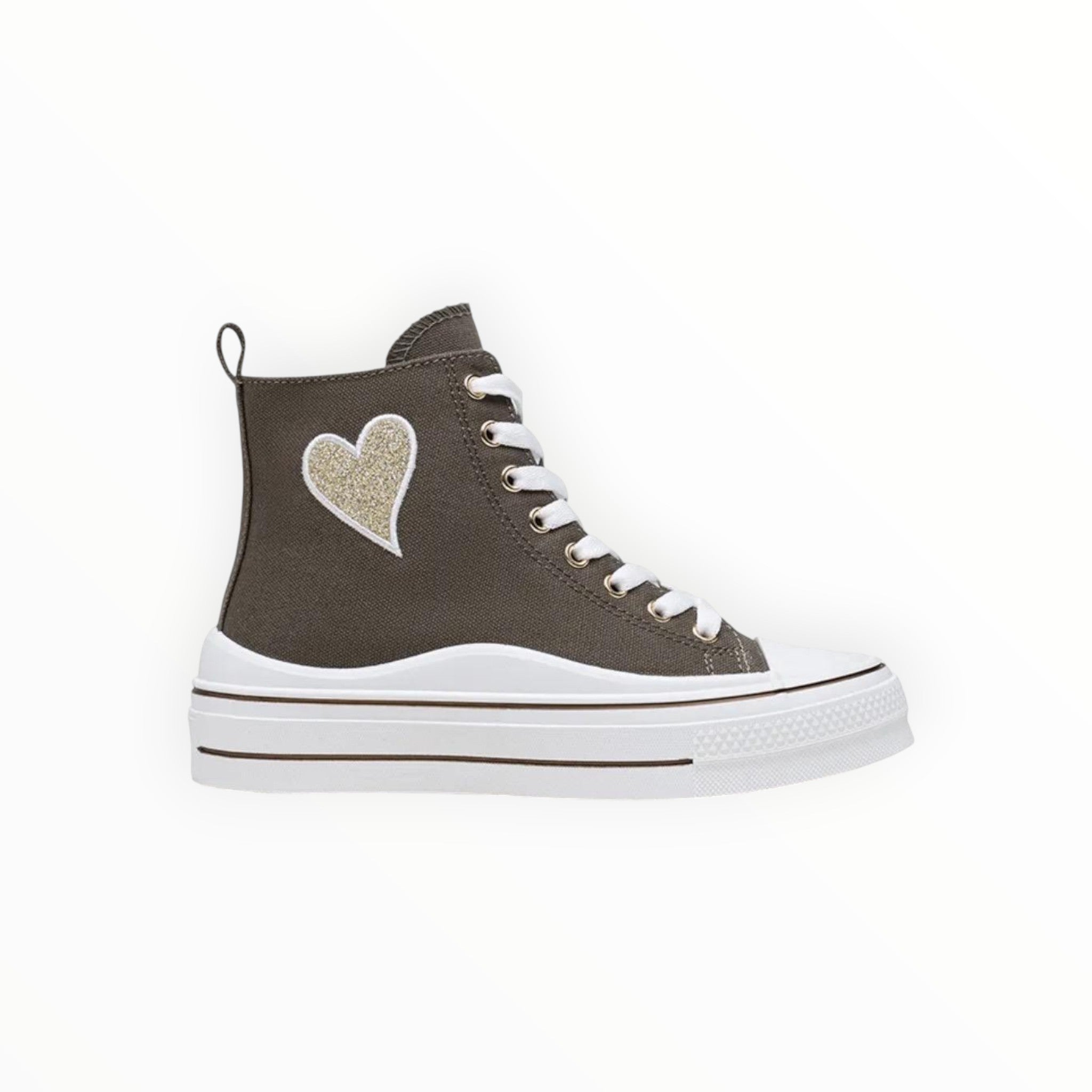 Basket Montante Plateforme « Cœur » – LADY GLORY - Chaussure Femme - LADY GLORY
