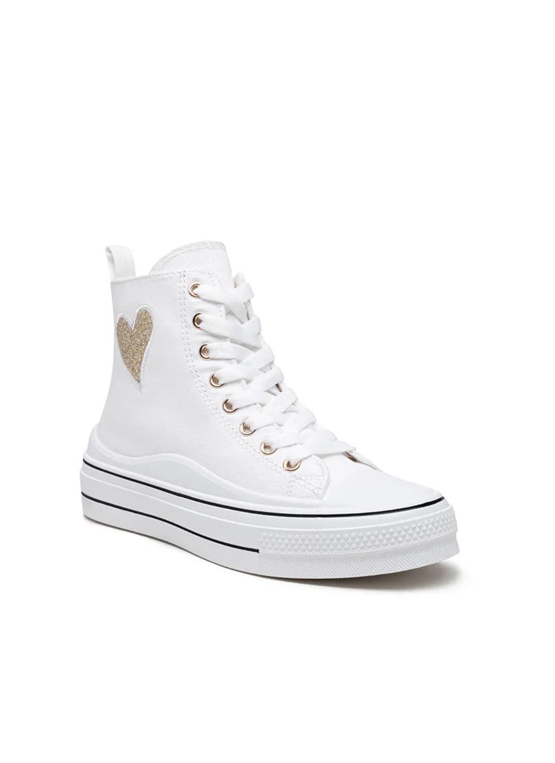 Basket Montante Plateforme « Cœur » – LADY GLORY