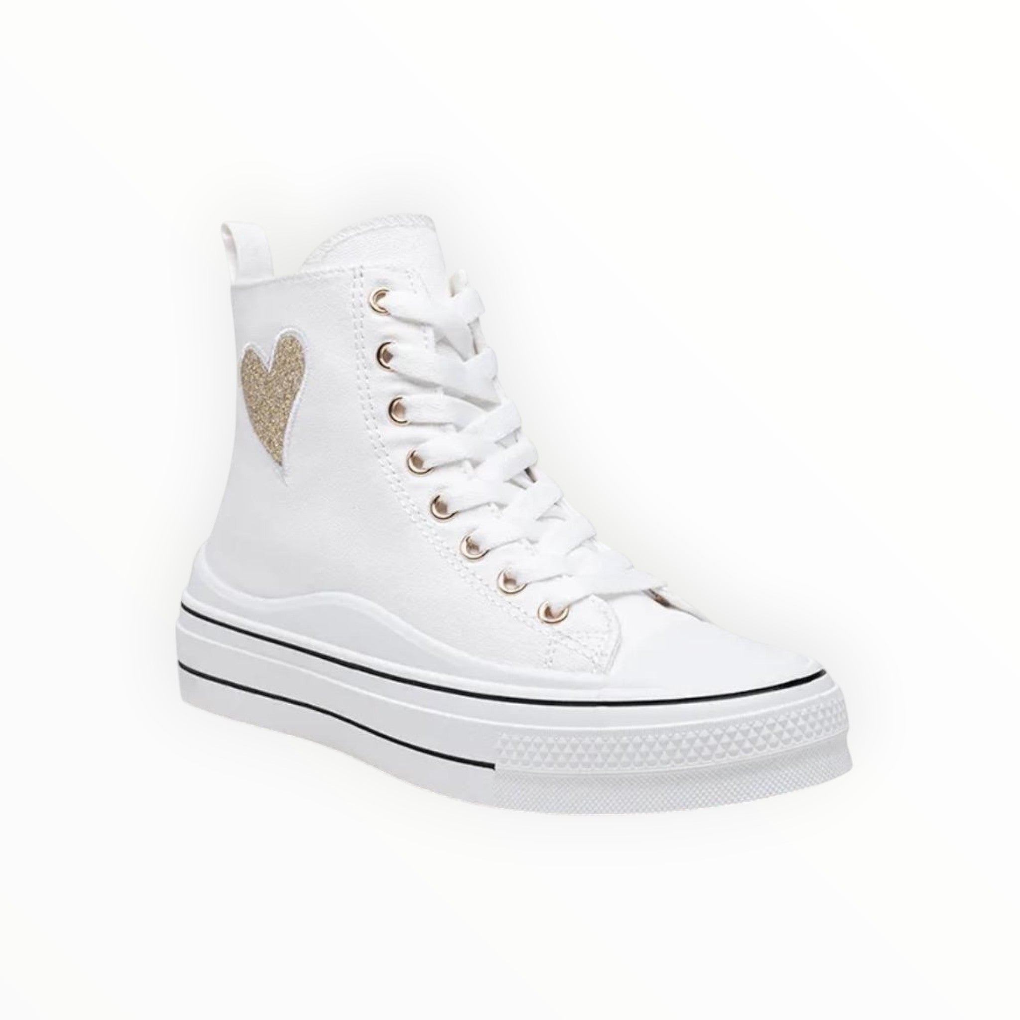 Basket Montante Plateforme « Cœur » – LADY GLORY - Chaussure Femme - LADY GLORY