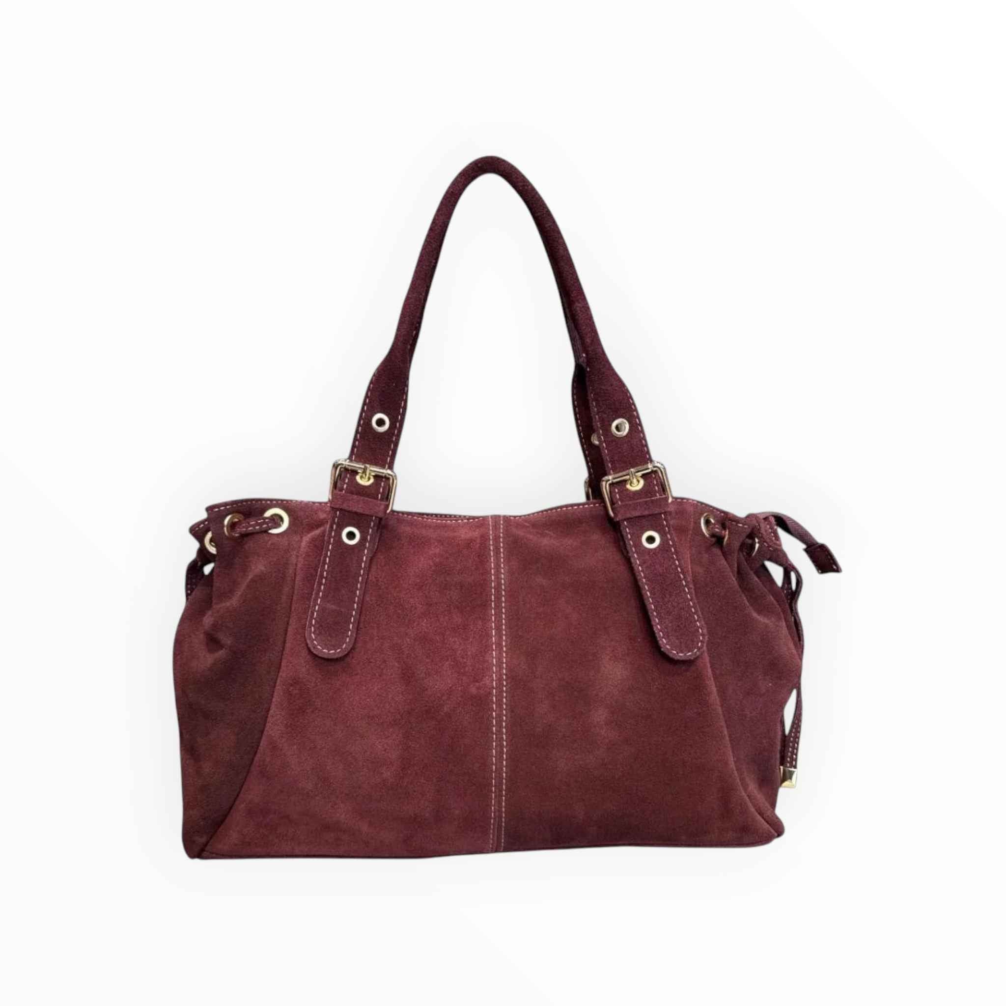 Sac Cuir Suédé à Lacets Large LOUISA LEE