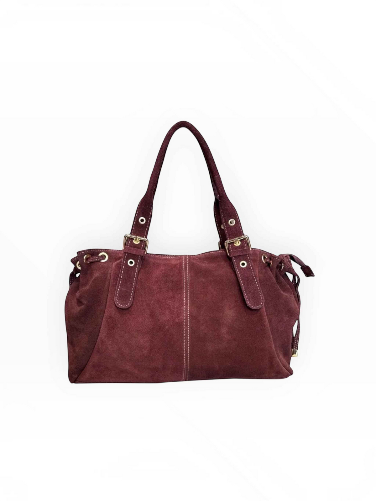 Sac Cuir Suédé format A4 Lacets Large LOUISA LEE - Sacs - LOUISA LEE