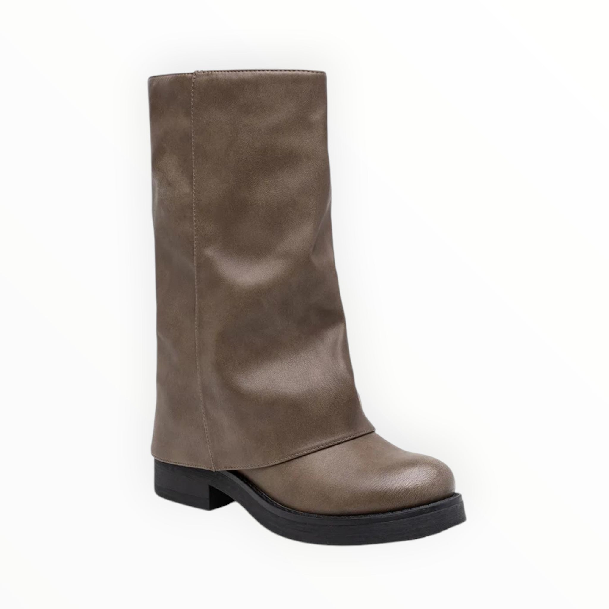 Bottes Mi-Mollet Similicuir Souple Tige Ample LADY GLORY - Chaussure Femme - lady glory