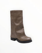 Bottes Mi-Mollet Similicuir Souple Tige Ample  LADY GLORY