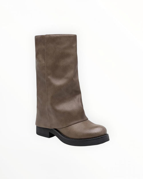 Bottes Mi-Mollet Similicuir Souple Tige Ample  LADY GLORY