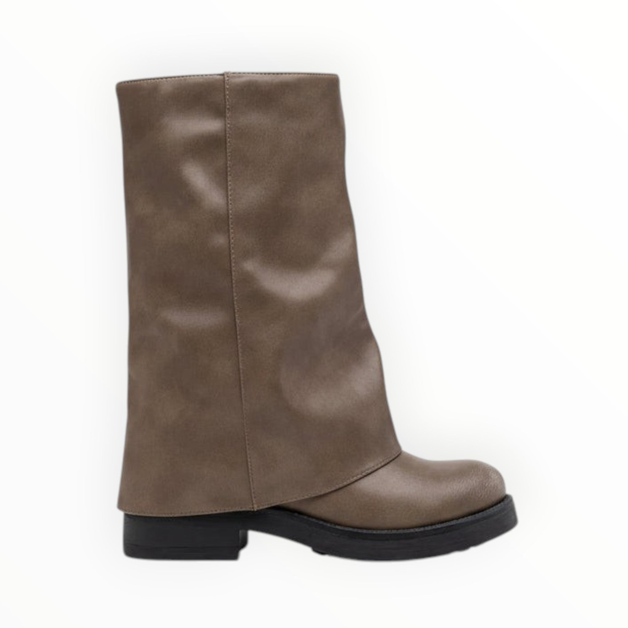 Bottes Mi-Mollet Similicuir Souple Tige Ample LADY GLORY - Chaussure Femme - lady glory