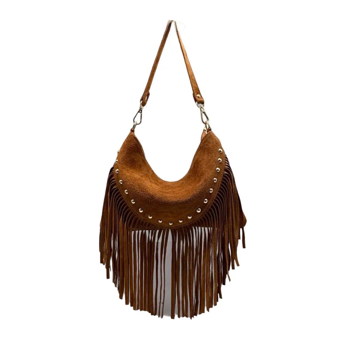 Sac Bandoulière Cuir Suède LOUISA LEE - Sacs - LOUISA LEE
