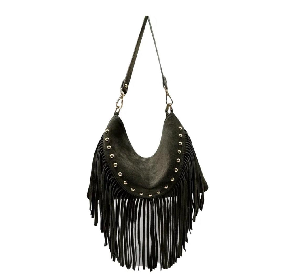Sac Bandoulière Cuir Suède LOUISA LEE